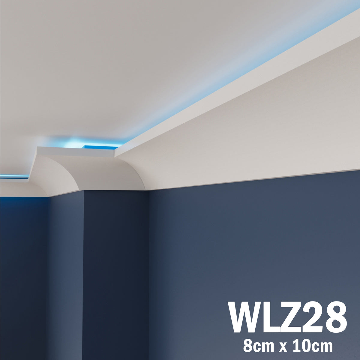 LED Coving for Ceilings Cornice XPS Extruded Polystyrene WLZ28