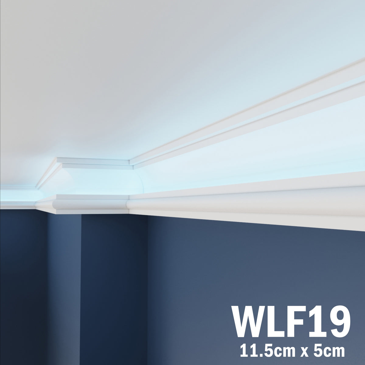 LED Coving for Ceilings Cornice XPS Extruded Polystyrene WLF19
