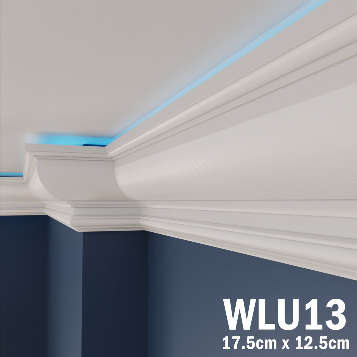 LED Coving for Ceilings Cornice XPS Extruded Polystyrene WLU13