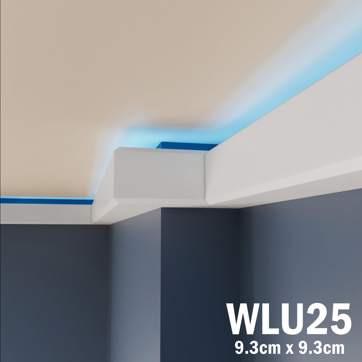 LED Coving for Ceilings Cornice XPS Extruded Polystyrene WLU25
