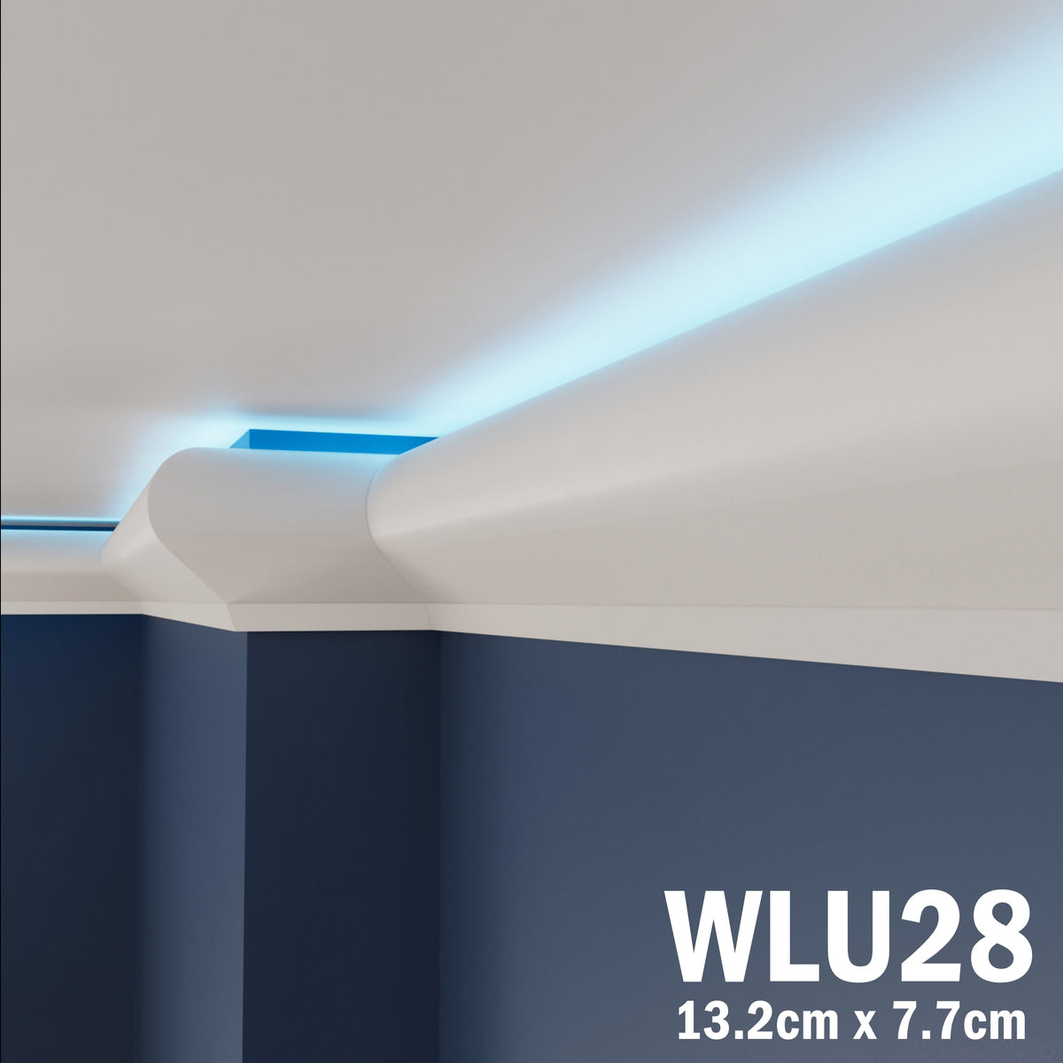 LED Coving for Ceilings Cornice XPS Extruded Polystyrene WLU28