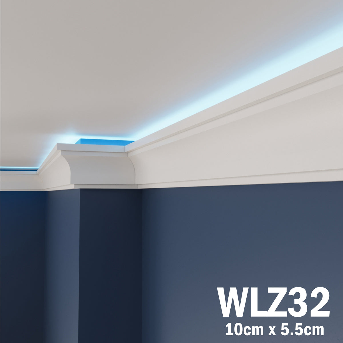 LED Coving for Ceilings Cornice XPS Extruded Polystyrene WLZ32