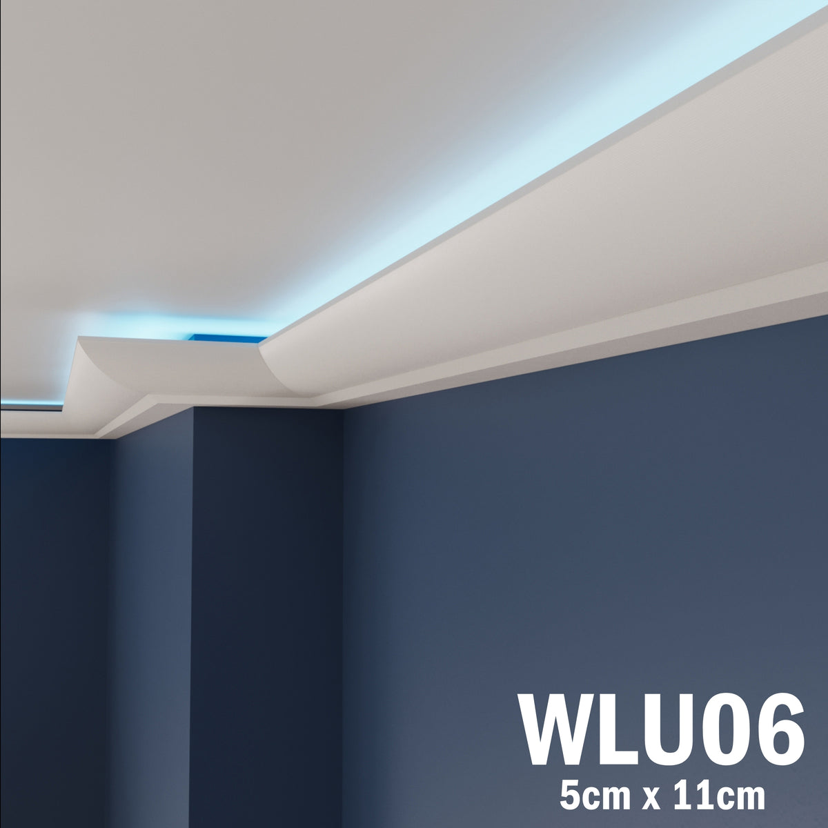 LED Coving for Ceilings Cornice XPS Extruded Polystyrene WLU06