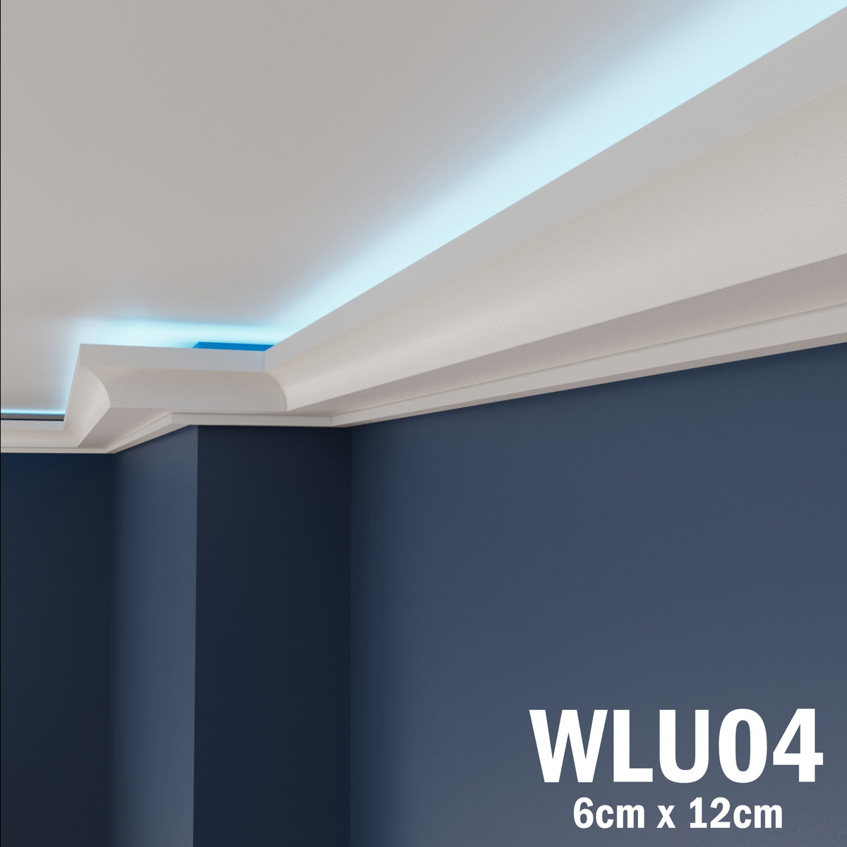 LED Coving for Ceilings Cornice XPS Extruded Polystyrene WLU04