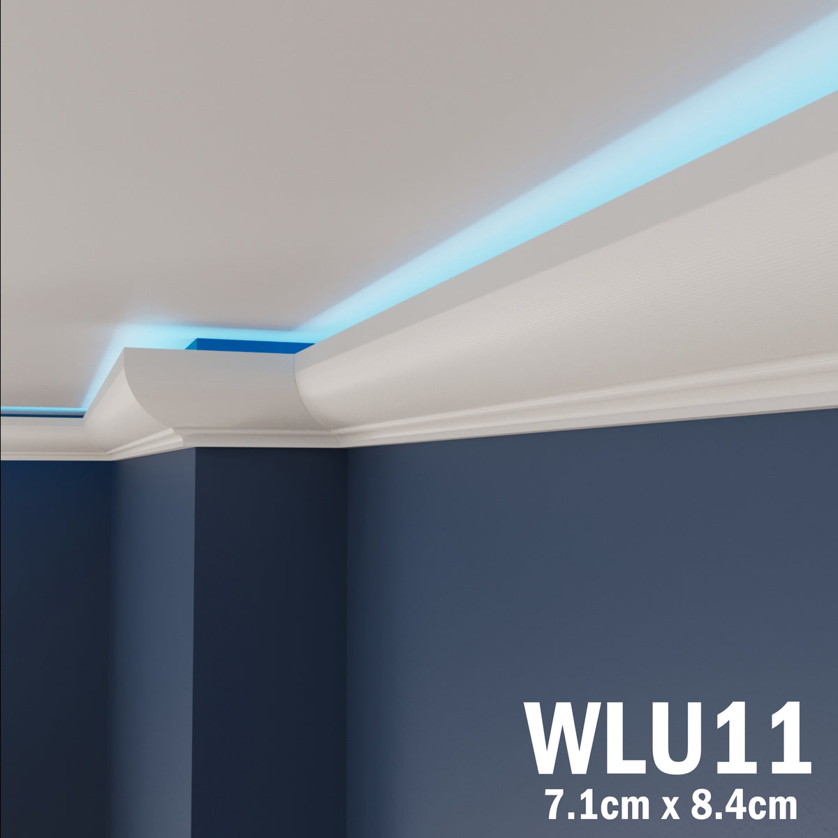 LED Coving for Ceilings Cornice XPS Extruded Polystyrene WLU11
