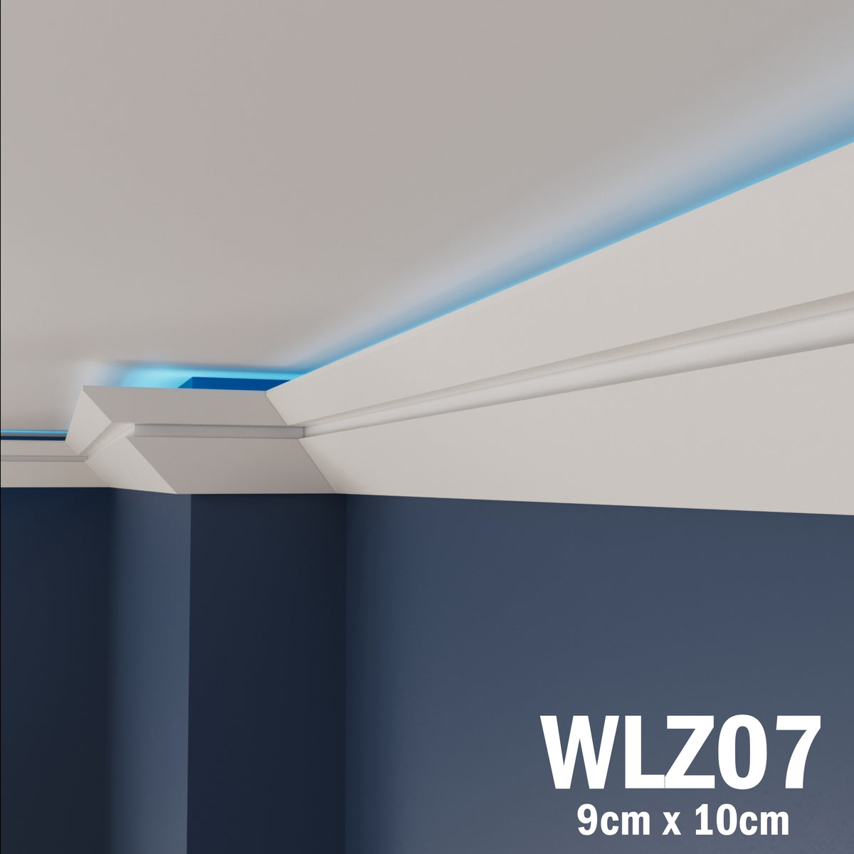 LED Coving for Ceilings Cornice XPS Extruded Polystyrene WLZ07