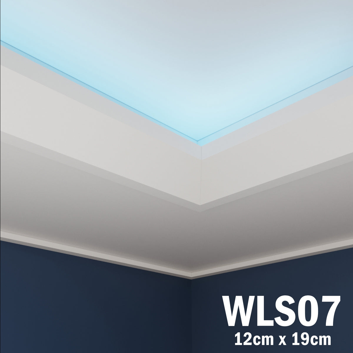 LED Coving for Ceilings Cornice XPS Extruded Polystyrene WLS07