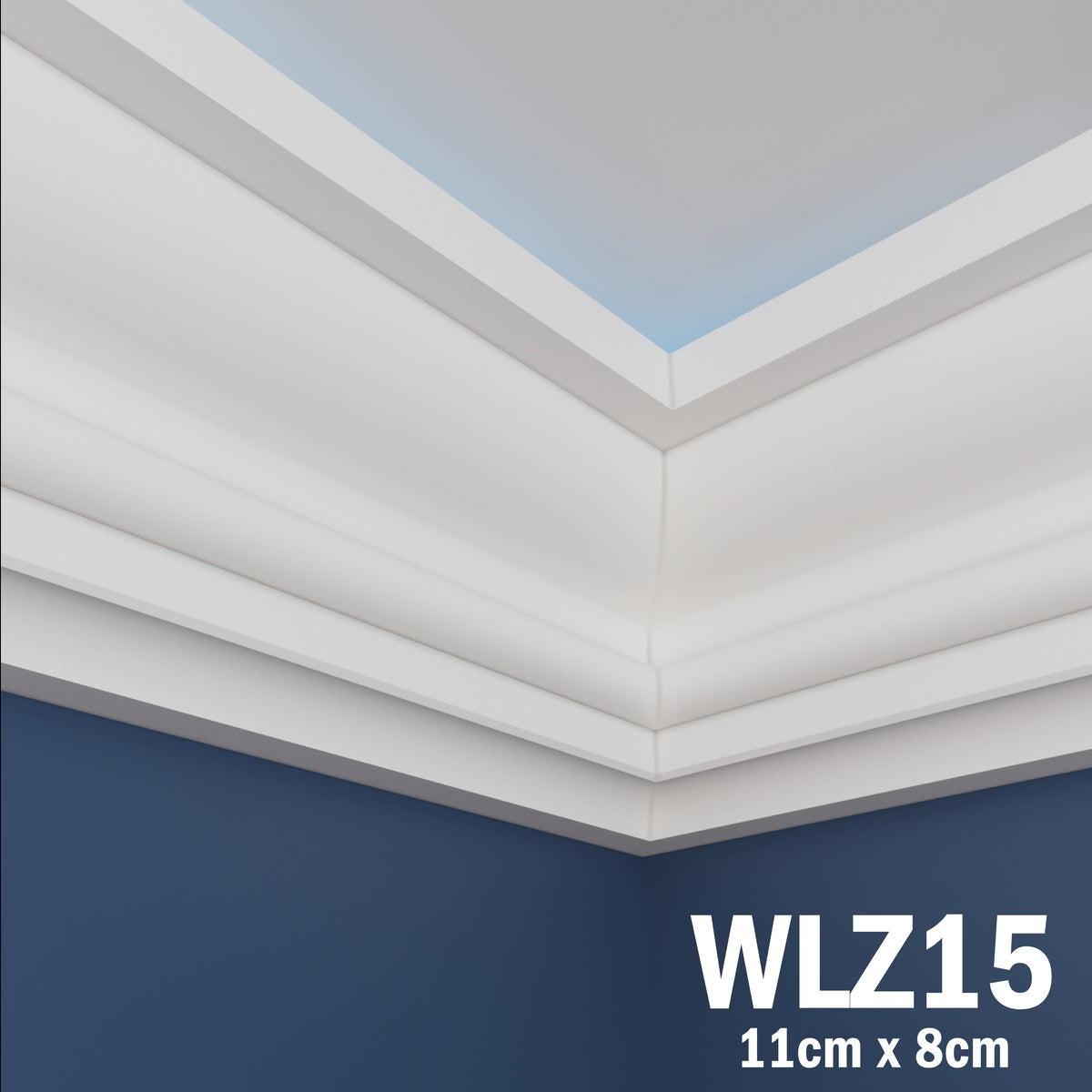 LED Coving for Ceilings Cornice XPS Extruded Polystyrene WLZ15