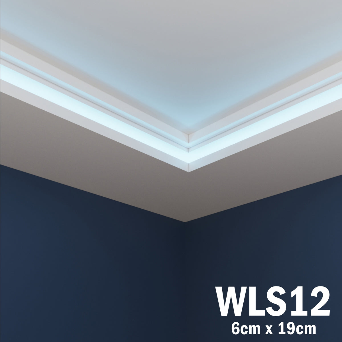 LED Coving for Ceilings Cornice XPS Extruded Polystyrene WLS12