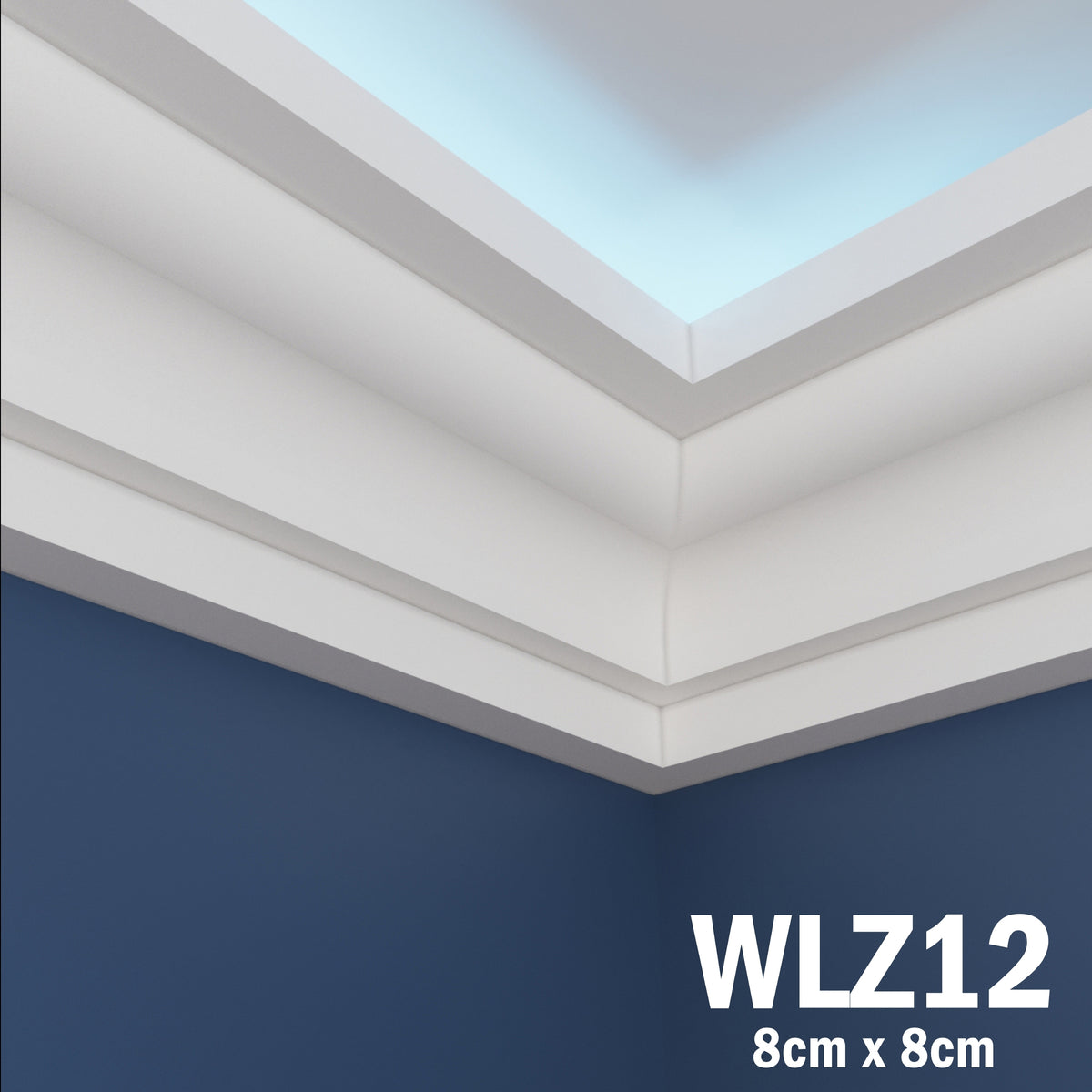 LED Coving for Ceilings Cornice XPS Extruded Polystyrene WLZ12