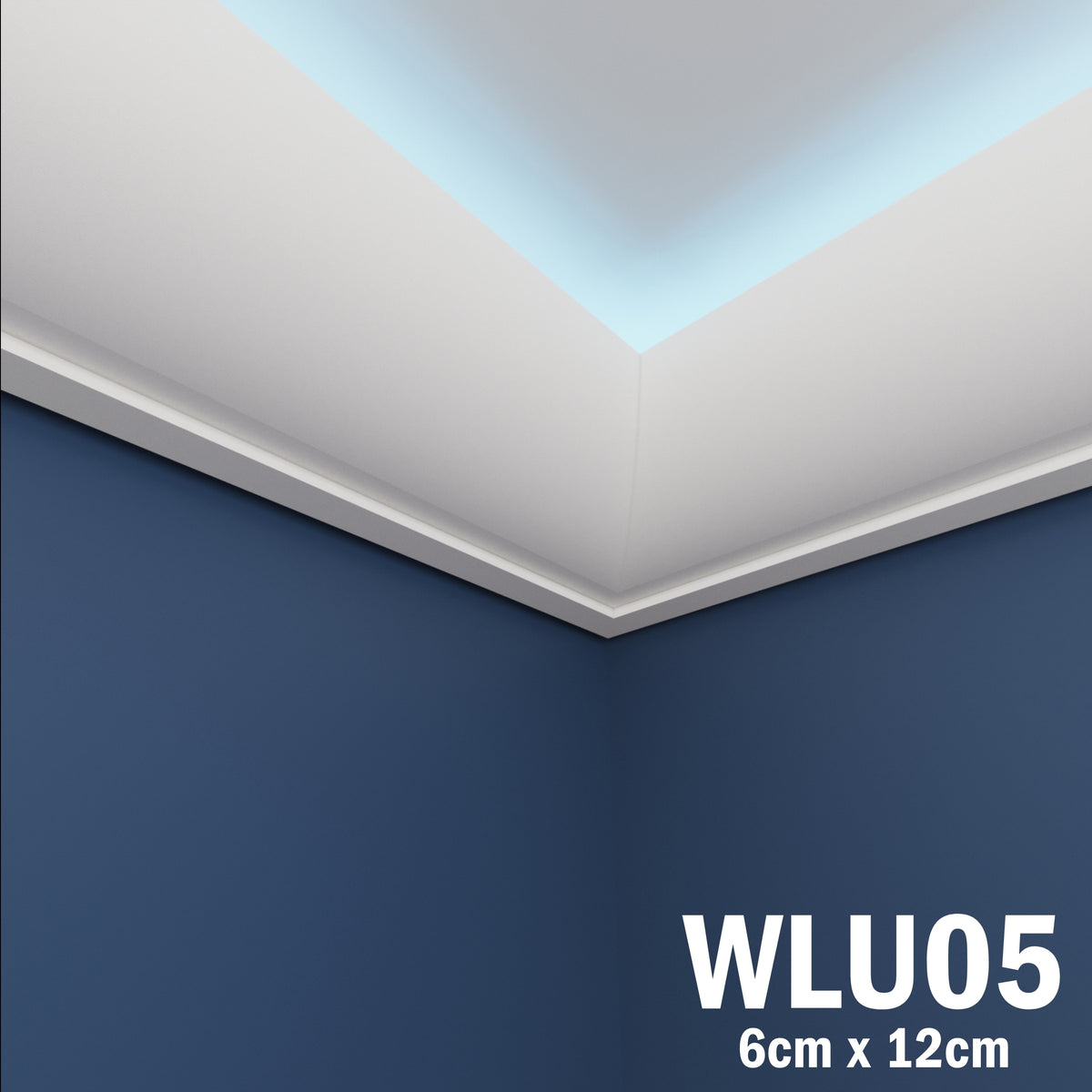 LED Coving for Ceilings Cornice XPS Extruded Polystyrene WLU05