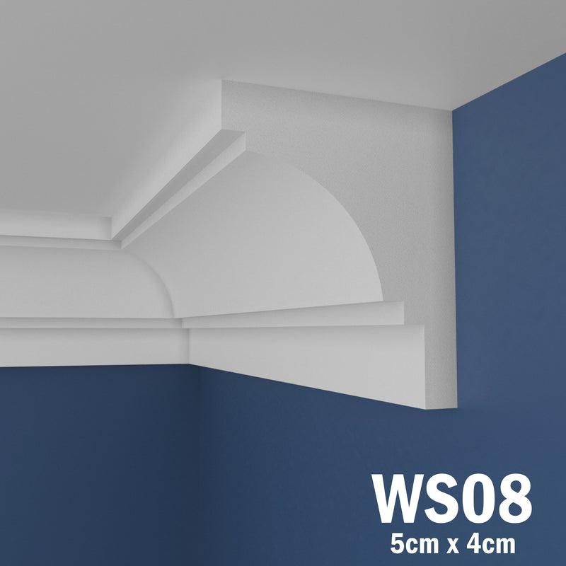 Coving for Ceilings Cornice XPS Extruded Polystyrene WS08