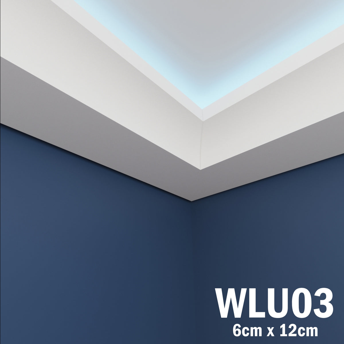 LED Coving for Ceilings Cornice XPS Extruded Polystyrene WLU03