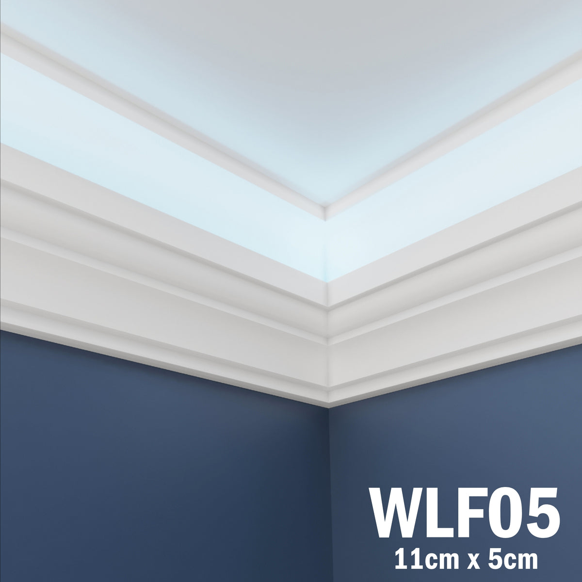LED Coving for Ceilings Cornice XPS Extruded Polystyrene WLF05