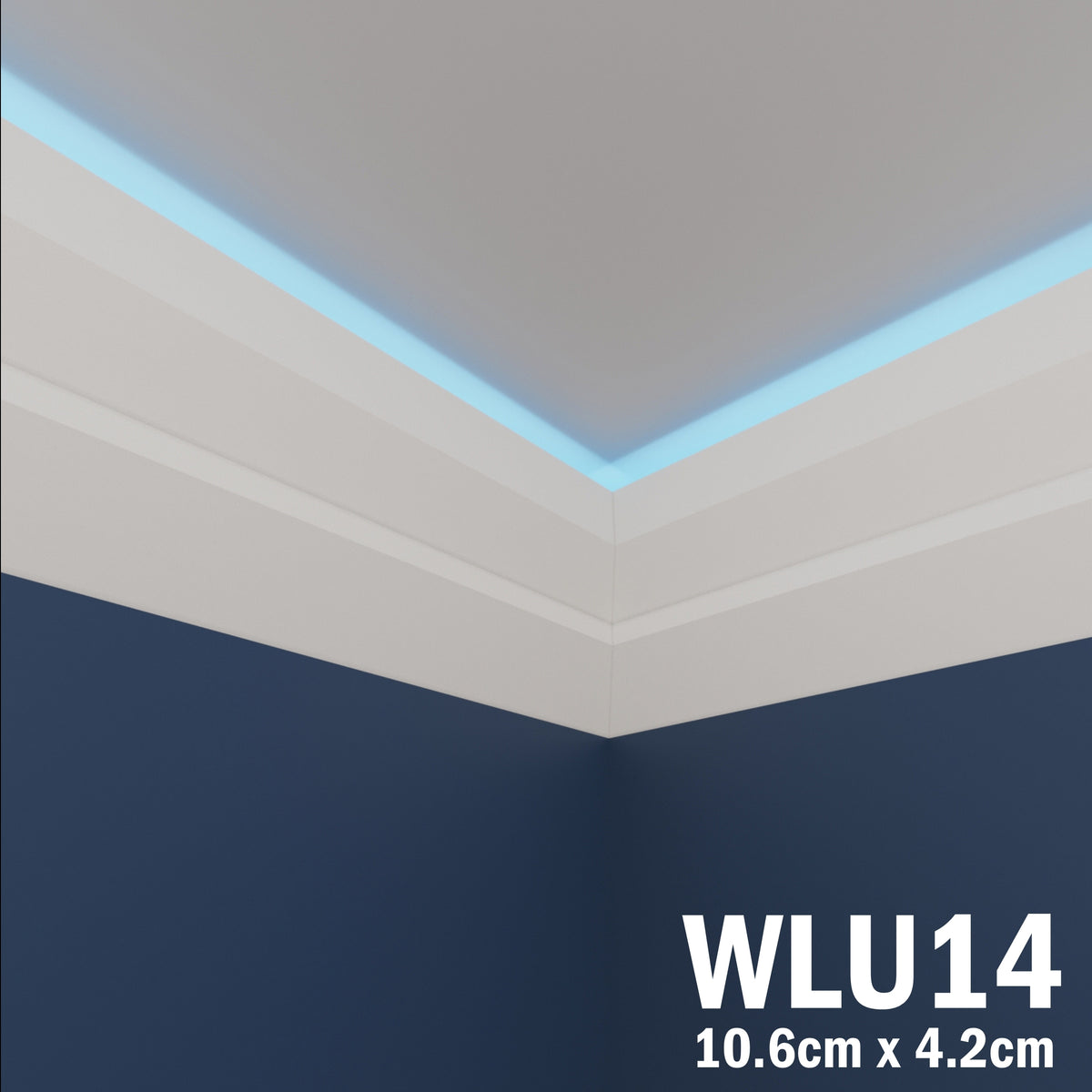 LED Coving for Ceilings Cornice XPS Extruded Polystyrene WLU14