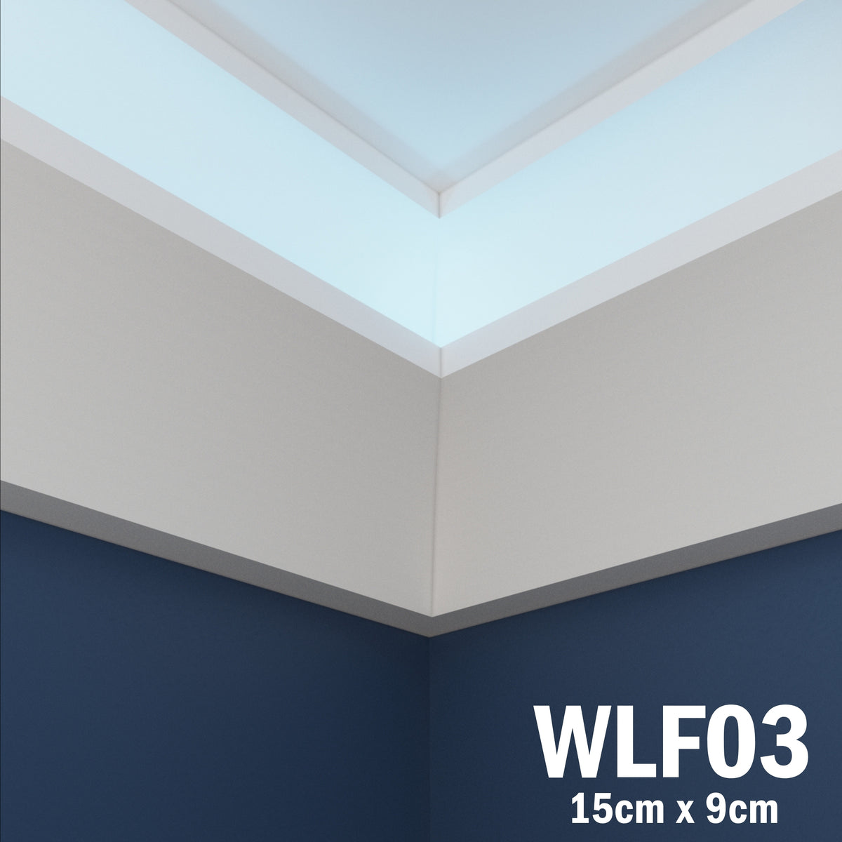 LED Coving for Ceilings Cornice XPS Extruded Polystyrene WLF03