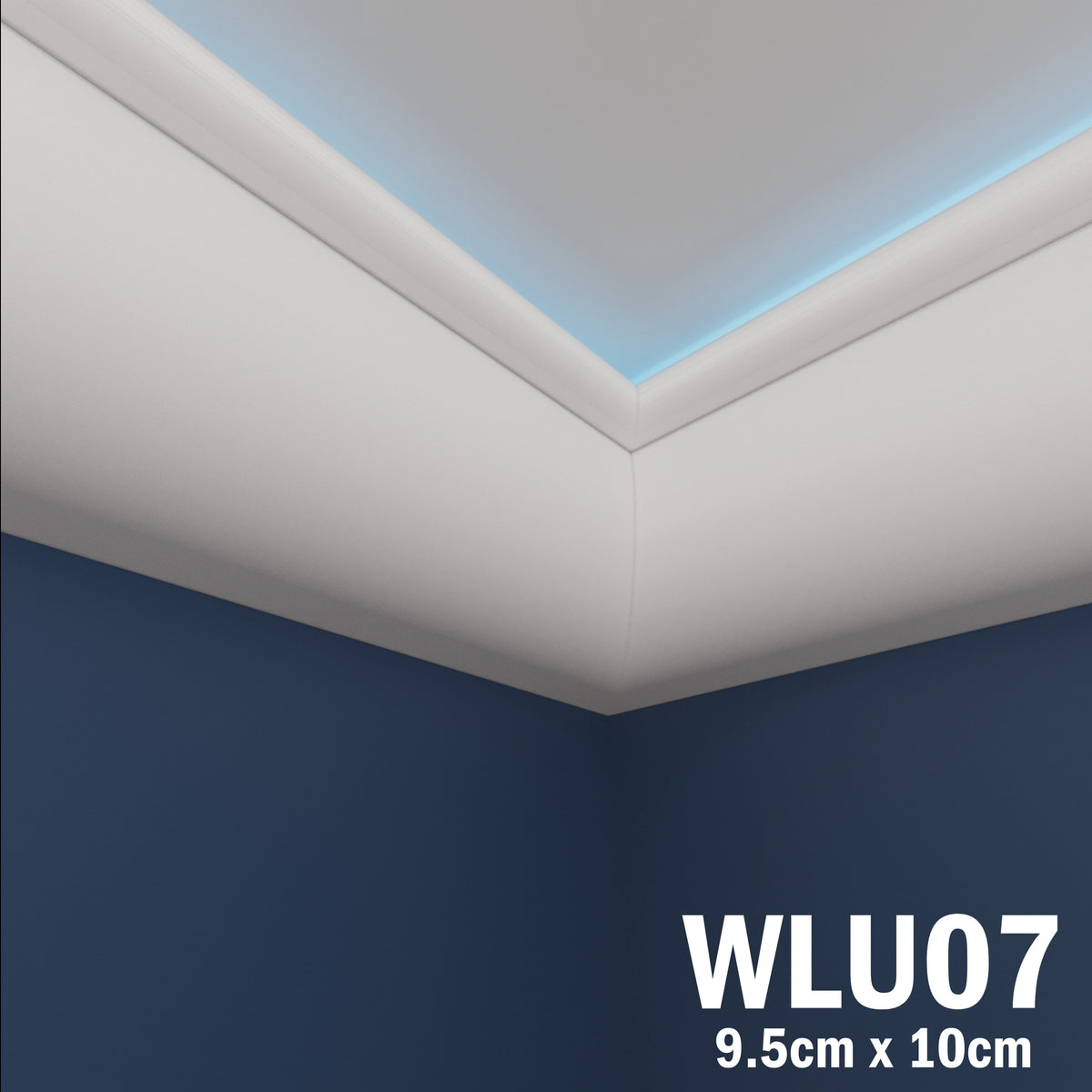 LED Coving for Ceilings Cornice XPS Extruded Polystyrene WLU07