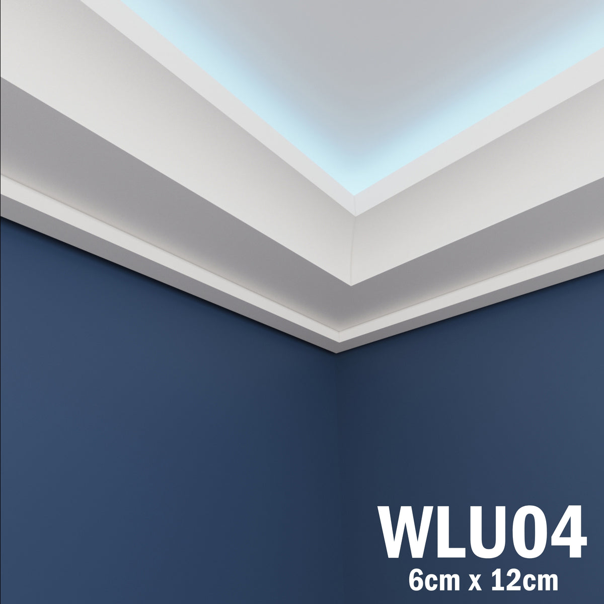 LED Coving for Ceilings Cornice XPS Extruded Polystyrene WLU04