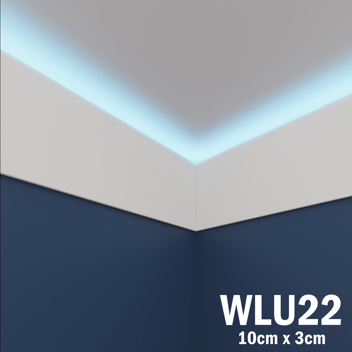LED Coving for Ceilings Cornice XPS Extruded Polystyrene WLU22