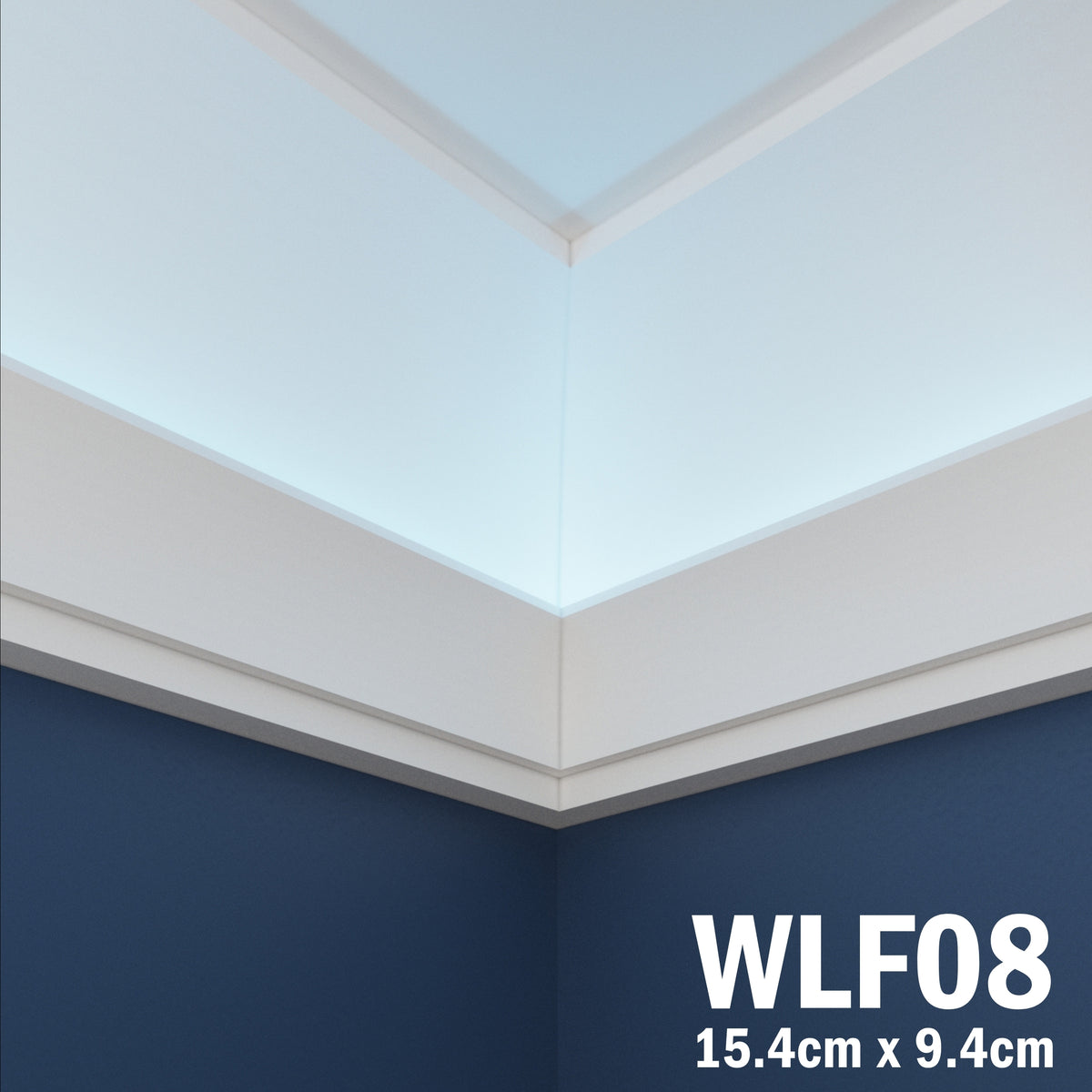 LED Coving for Ceilings Cornice XPS Extruded Polystyrene WLF08