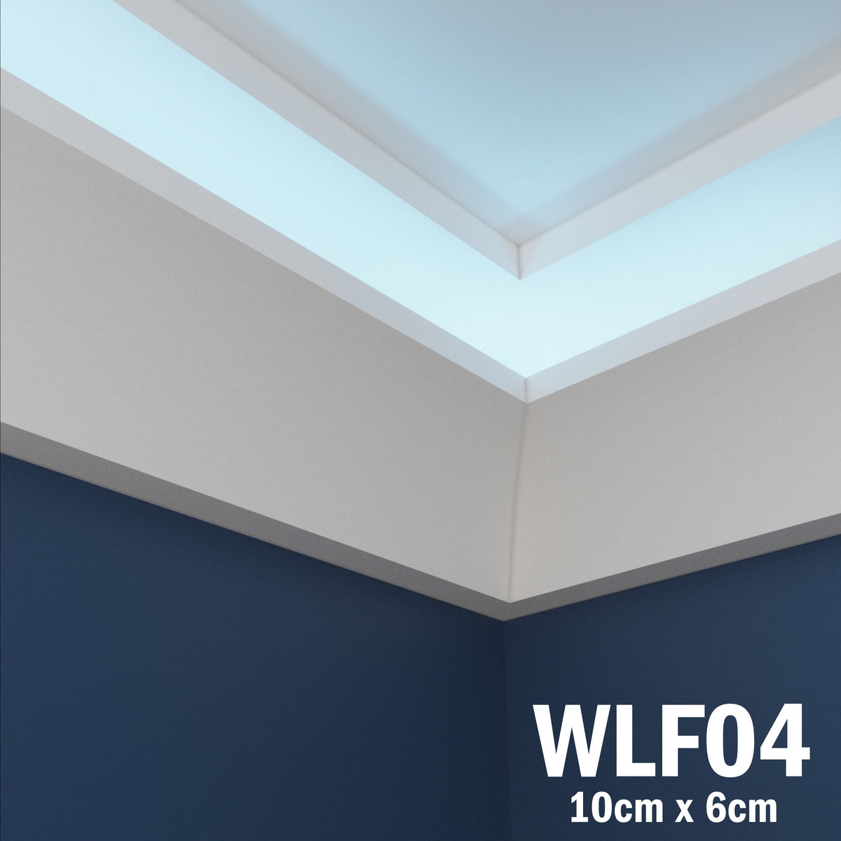 LED Coving for Ceilings Cornice XPS Extruded Polystyrene WLF04