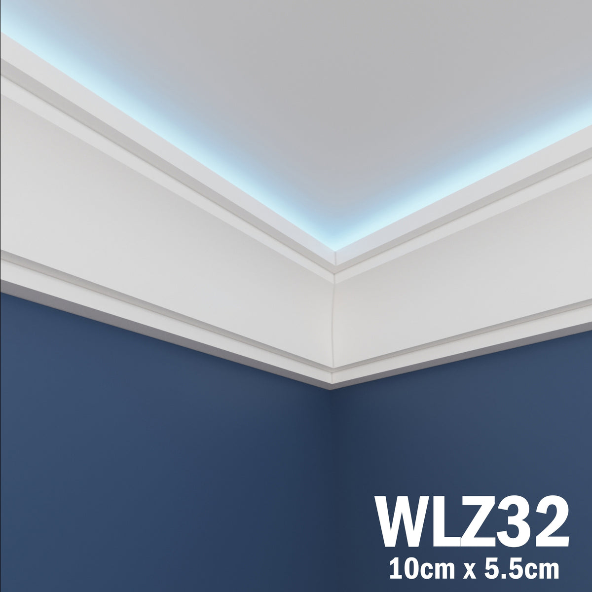 LED Coving for Ceilings Cornice XPS Extruded Polystyrene WLZ32