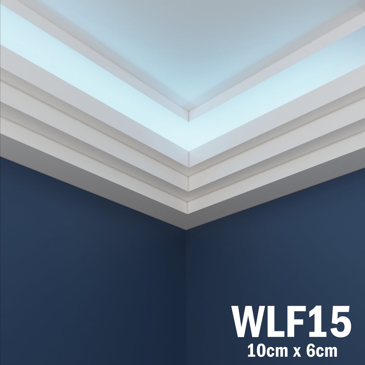 LED Coving for Ceilings Cornice XPS Extruded Polystyrene WLF15