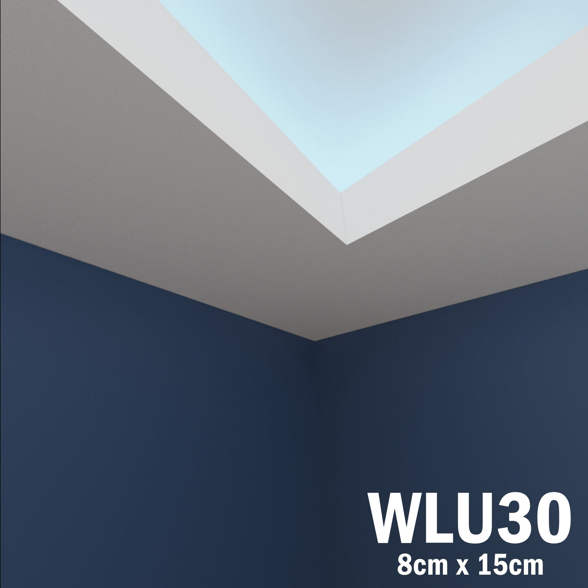 LED Coving for Ceilings Cornice XPS Extruded Polystyrene WLU30