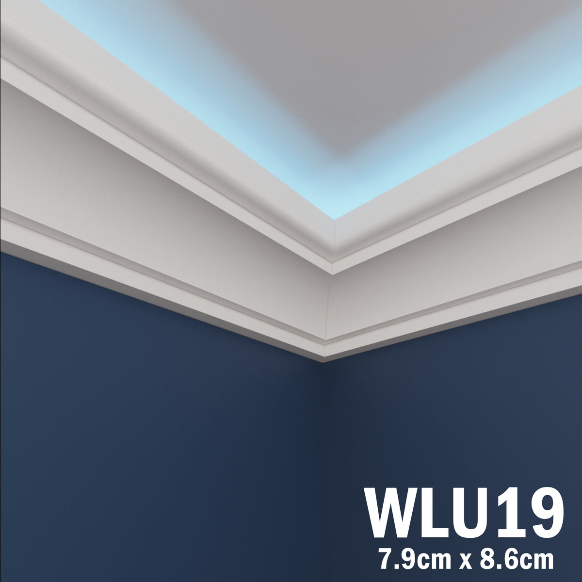 LED Coving for Ceilings Cornice XPS Extruded Polystyrene WLU19