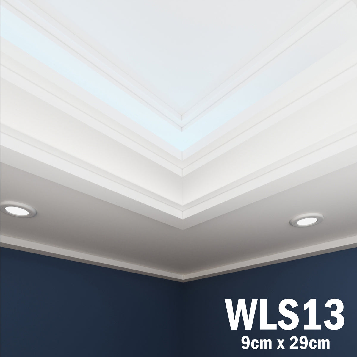 LED Coving for Ceilings Cornice XPS Extruded Polystyrene WLS13