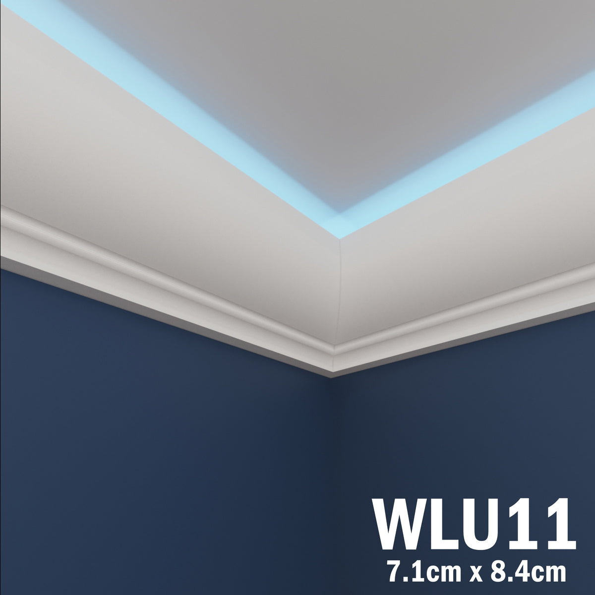 LED Coving for Ceilings Cornice XPS Extruded Polystyrene WLU11