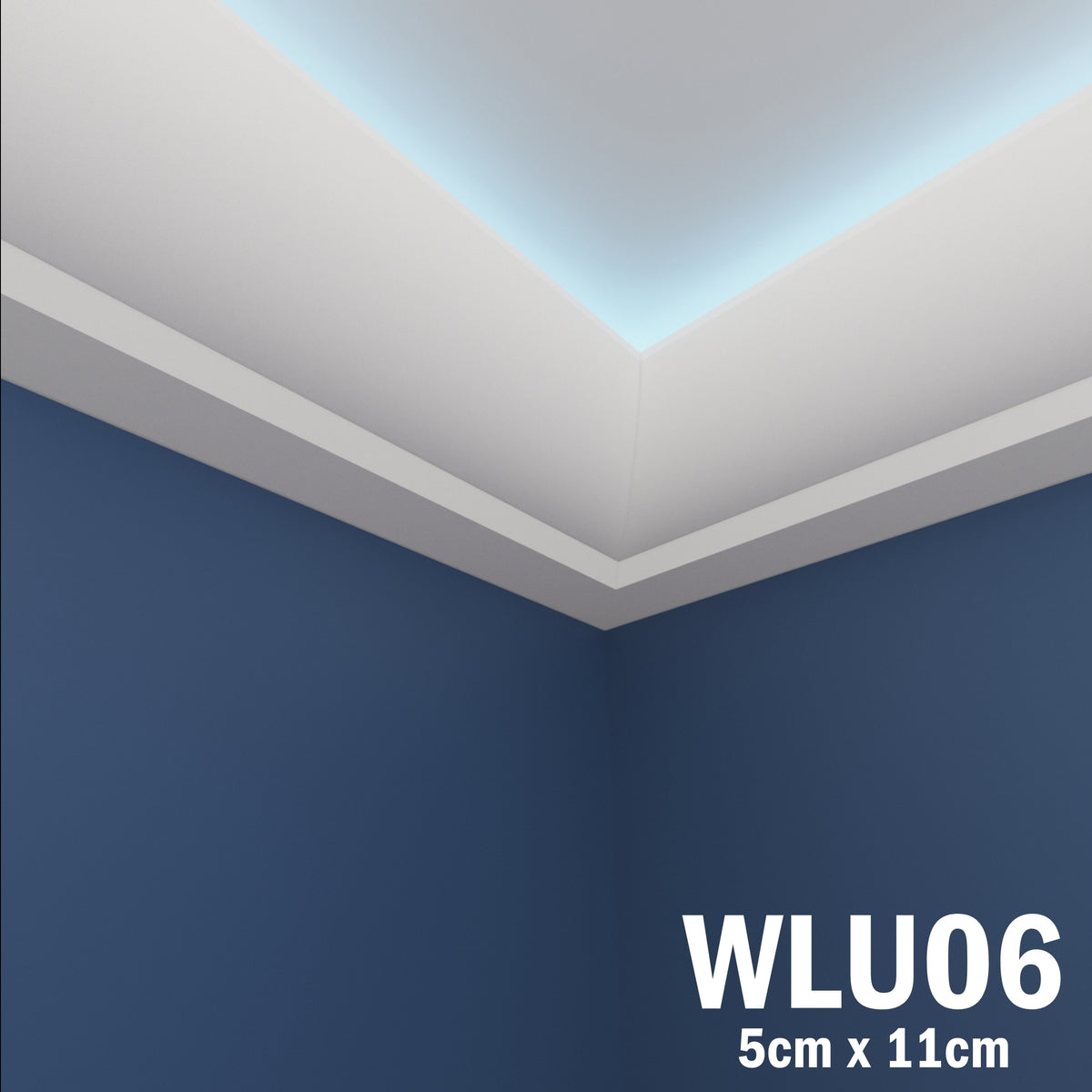 LED Coving for Ceilings Cornice XPS Extruded Polystyrene WLU06