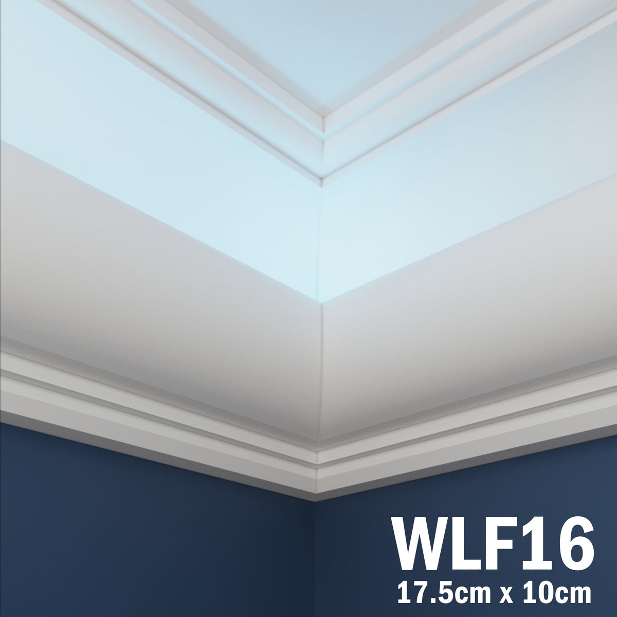 LED Coving for Ceilings Cornice XPS Extruded Polystyrene WLF16