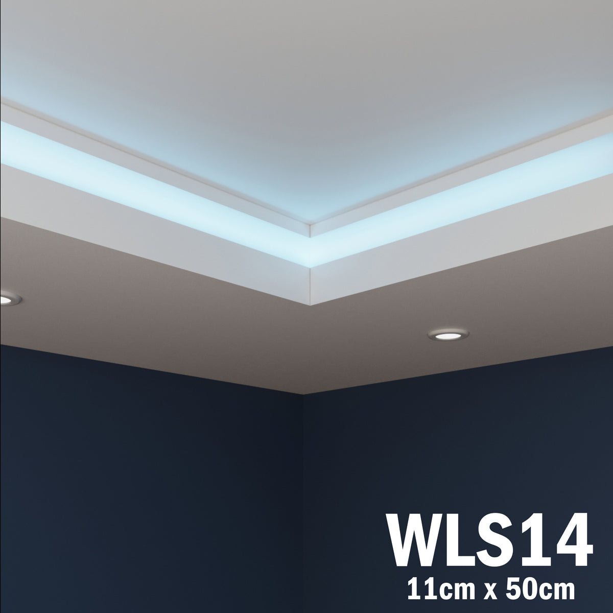 LED Coving for Ceilings Cornice XPS Extruded Polystyrene WLS14