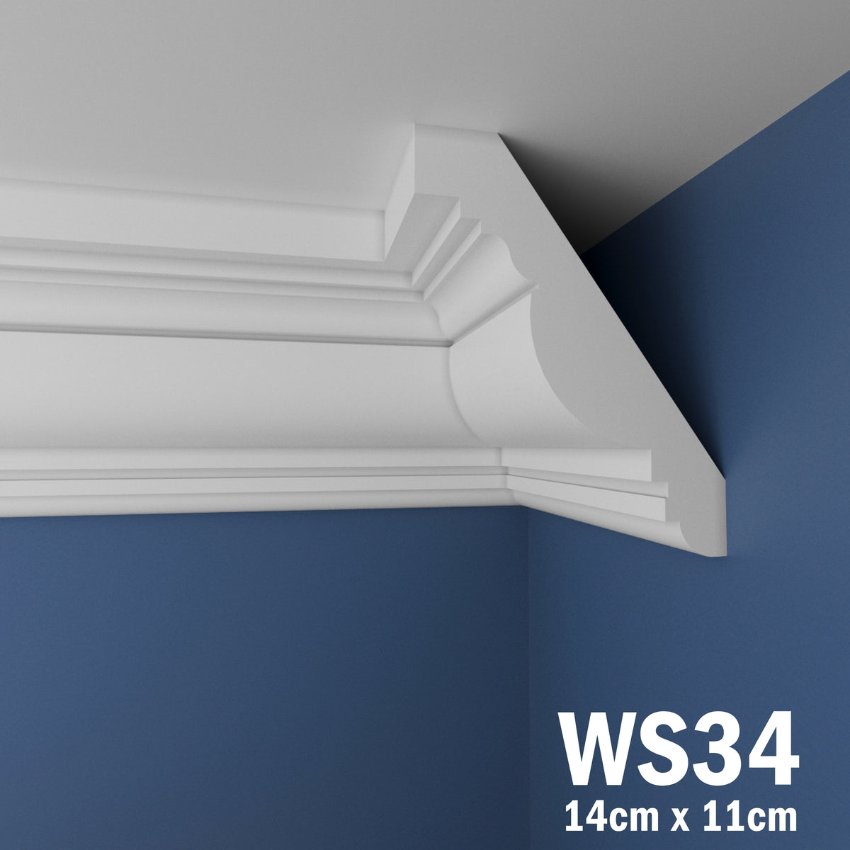 Coving for Ceilings Cornice XPS Extruded Polystyrene WS34