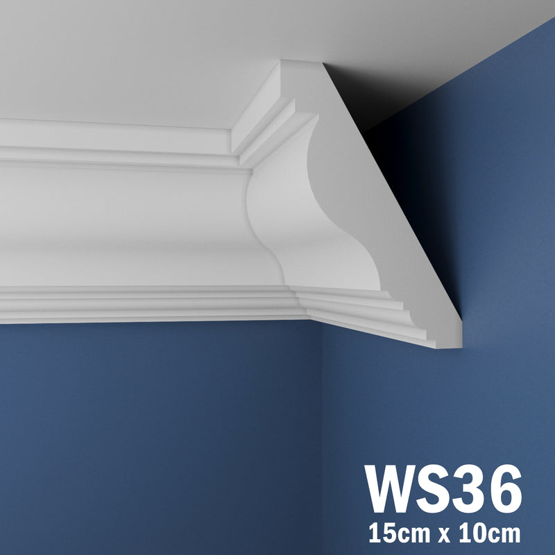 Coving for Ceilings Cornice XPS Extruded Polystyrene WS36