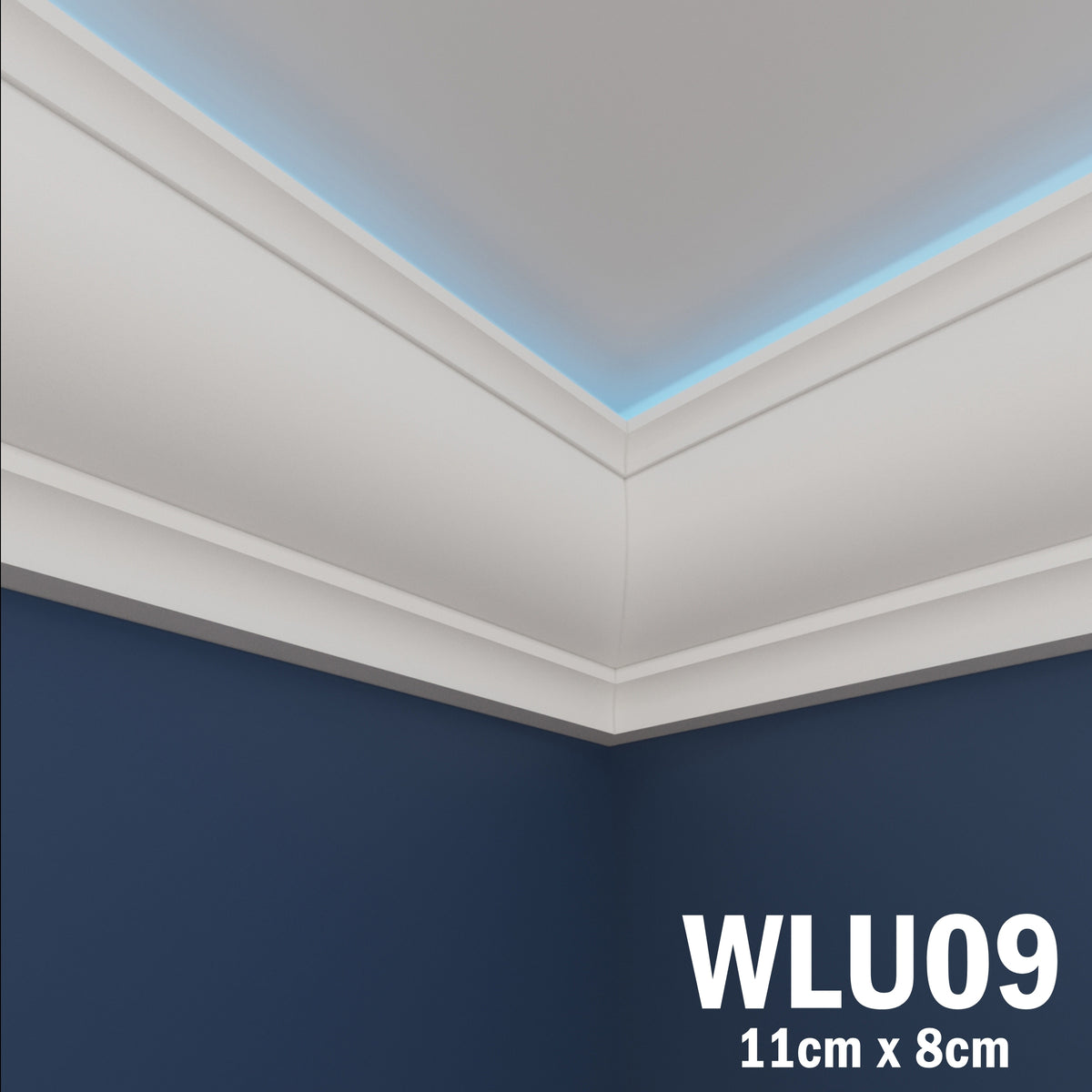 LED Coving for Ceilings Cornice XPS Extruded Polystyrene WLU09