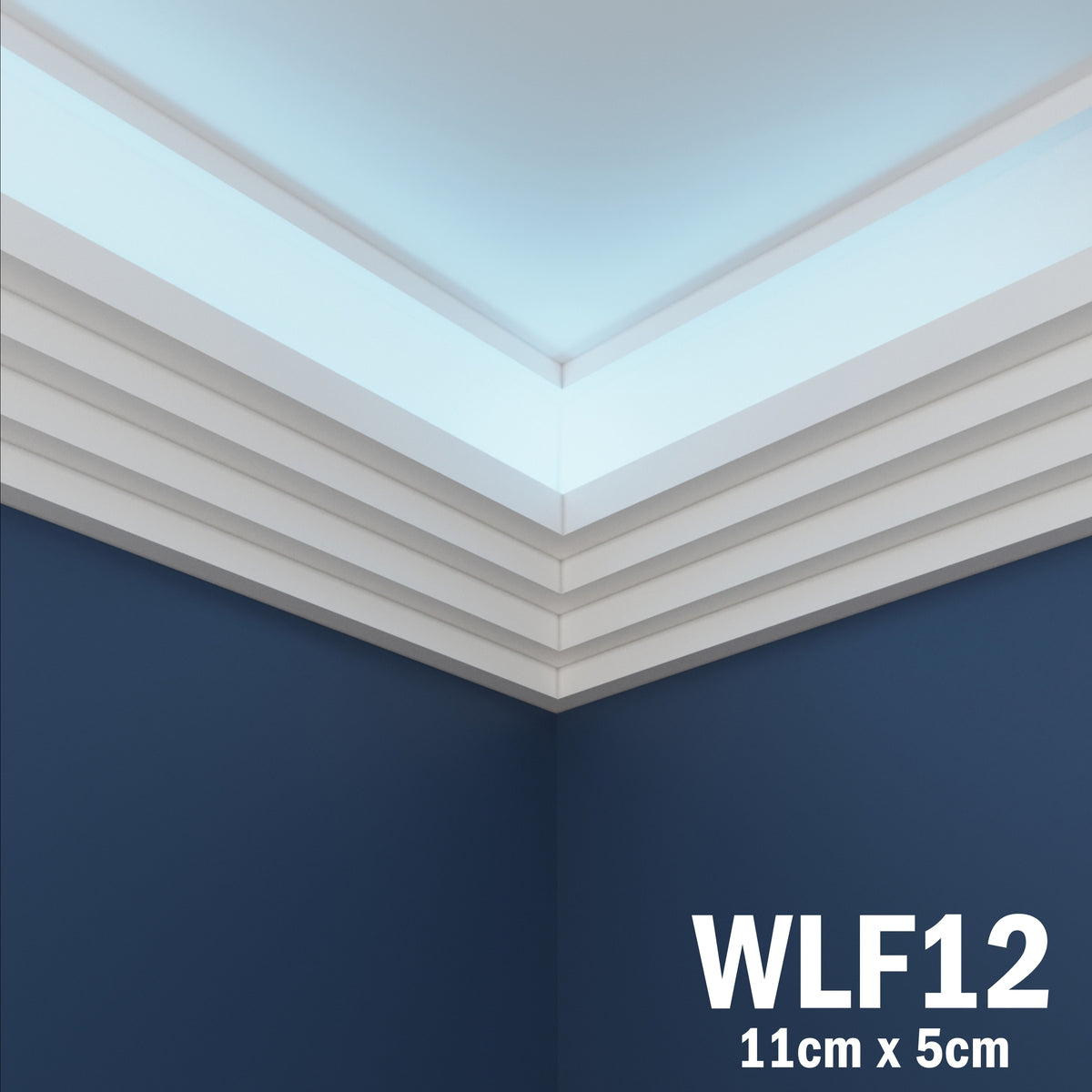 LED Coving for Ceilings Cornice XPS Extruded Polystyrene WLF12