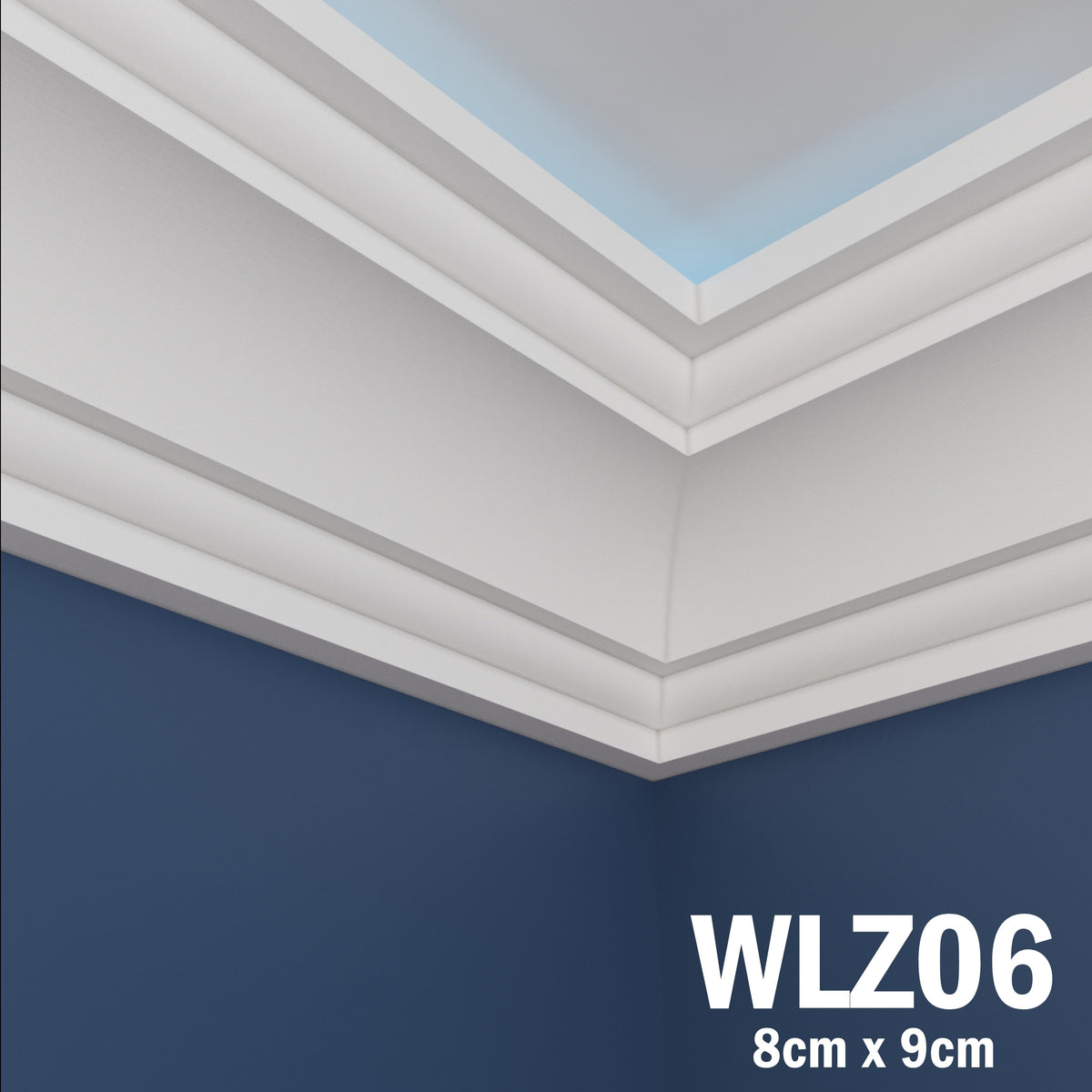 LED Coving for Ceilings Cornice XPS Extruded Polystyrene WLZ06