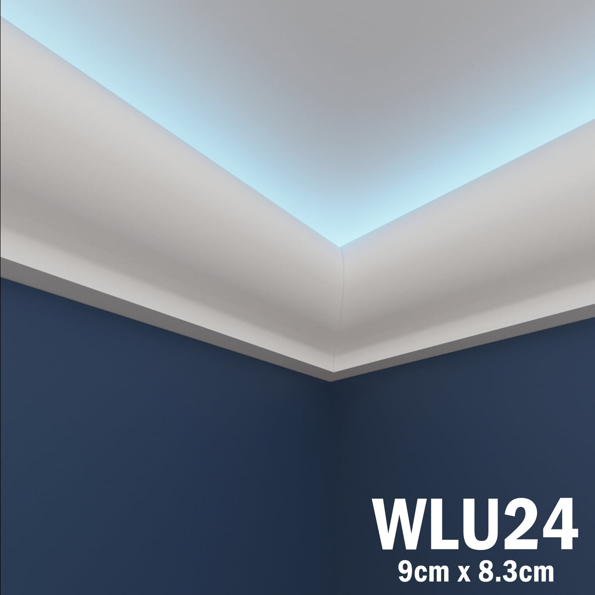 LED Coving for Ceilings Cornice XPS Extruded Polystyrene WLU24