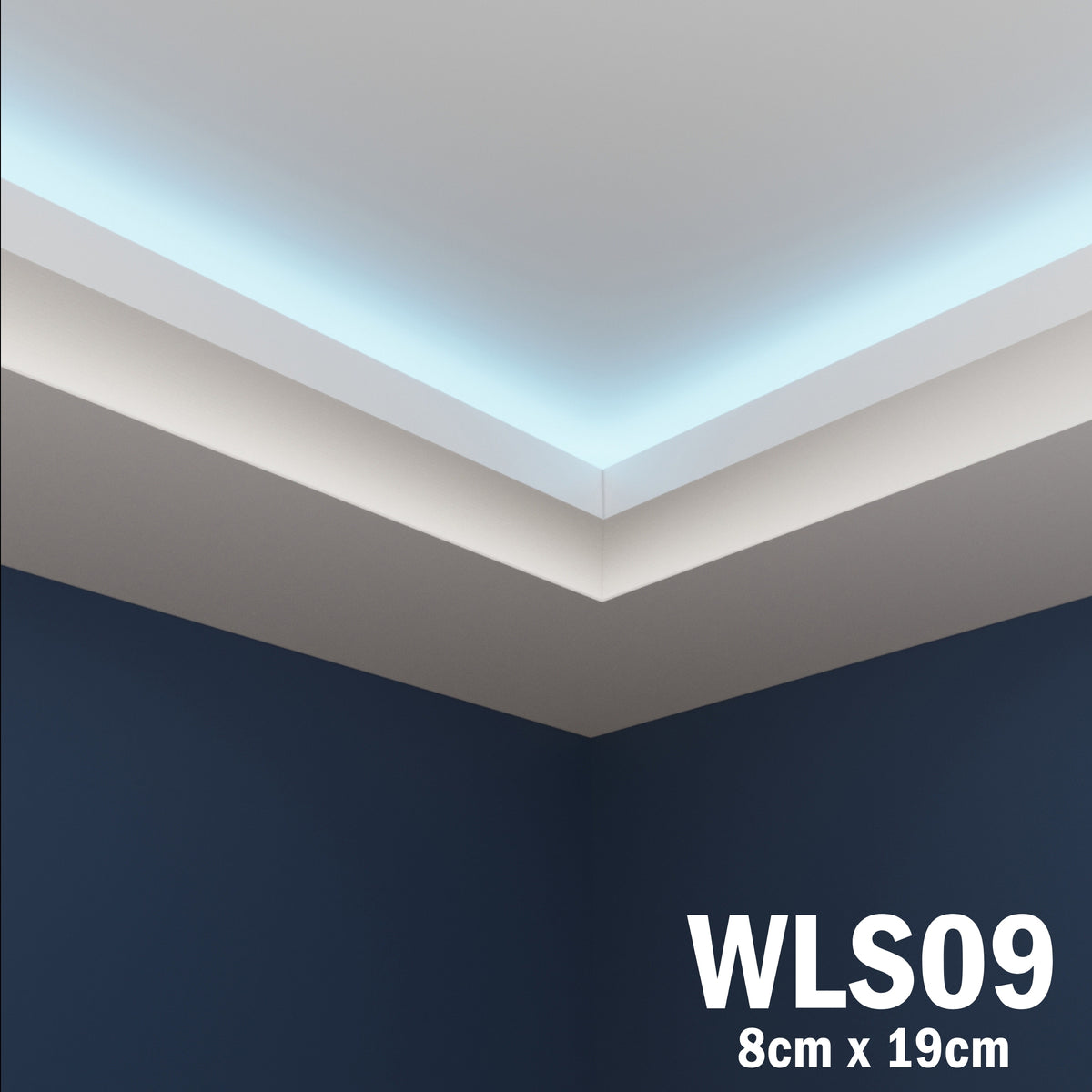 LED Coving for Ceilings Cornice XPS Extruded Polystyrene WLS09