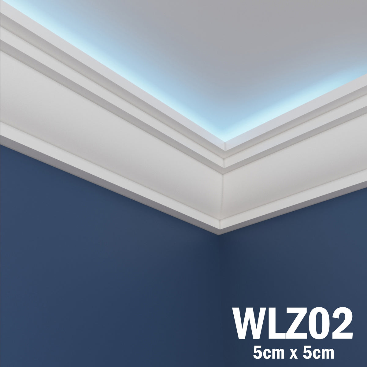 LED Coving for Ceilings Cornice XPS Extruded Polystyrene WLZ02
