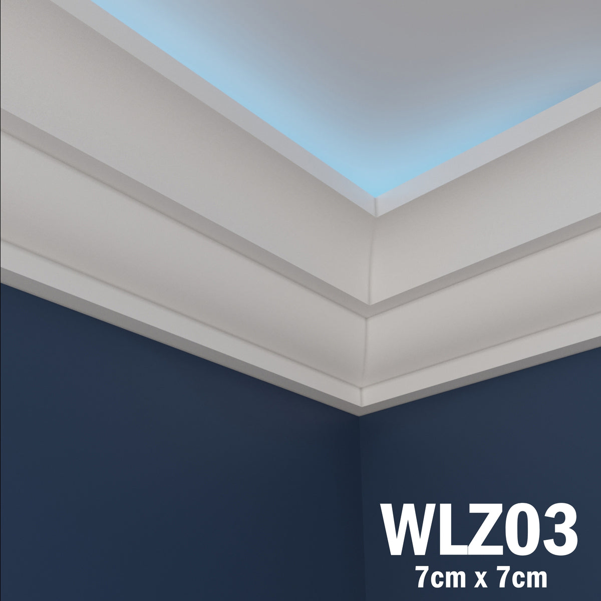 LED Coving for Ceilings Cornice XPS Extruded Polystyrene WLZ03
