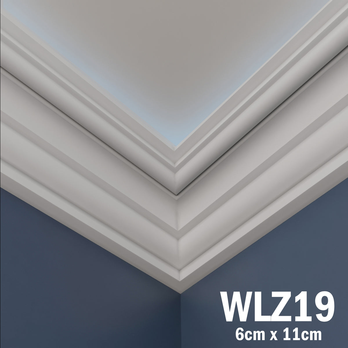 LED Coving for Ceilings Cornice XPS Extruded Polystyrene WLZ19