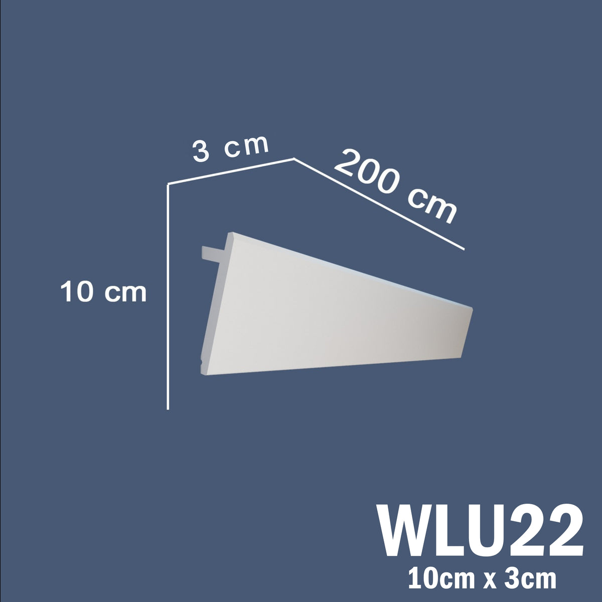 LED Coving for Ceilings Cornice XPS Extruded Polystyrene WLU22