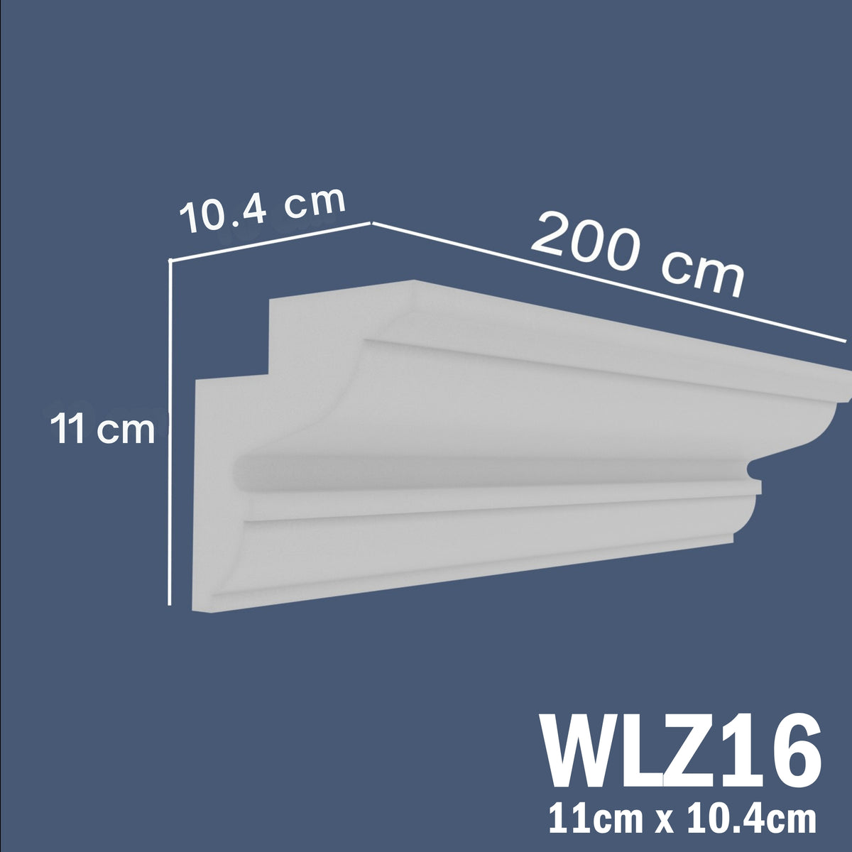 LED Coving for Ceilings Cornice XPS Extruded Polystyrene WLZ16