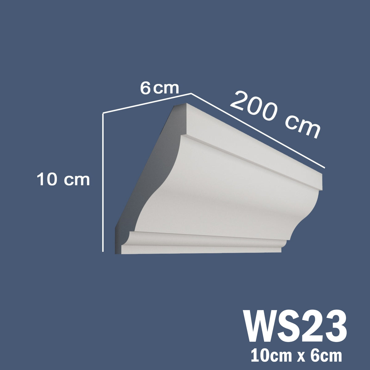 Coving for Ceilings Cornice XPS Extruded Polystyrene WS23
