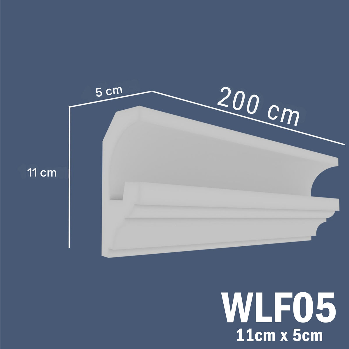 LED Coving for Ceilings Cornice XPS Extruded Polystyrene WLF05