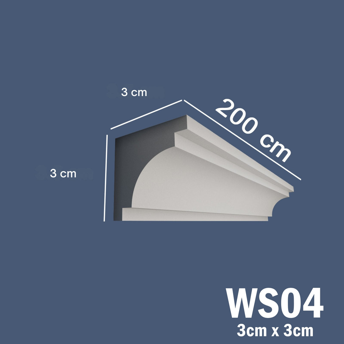 Coving for Ceilings Cornice XPS Extruded Polystyrene WS04