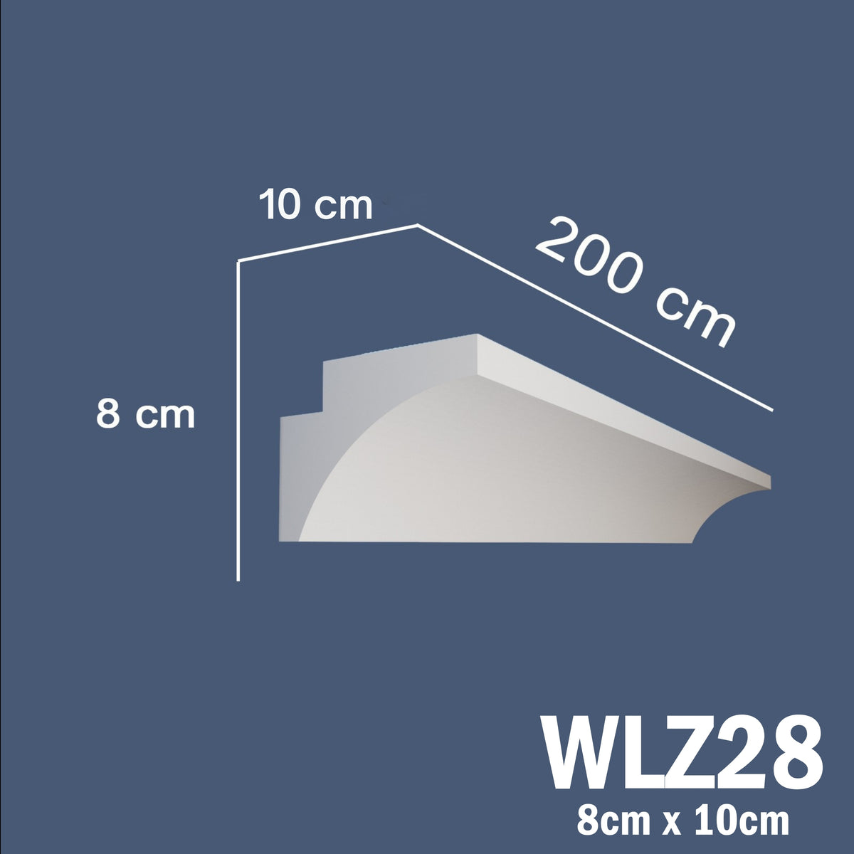 LED Coving for Ceilings Cornice XPS Extruded Polystyrene WLZ28